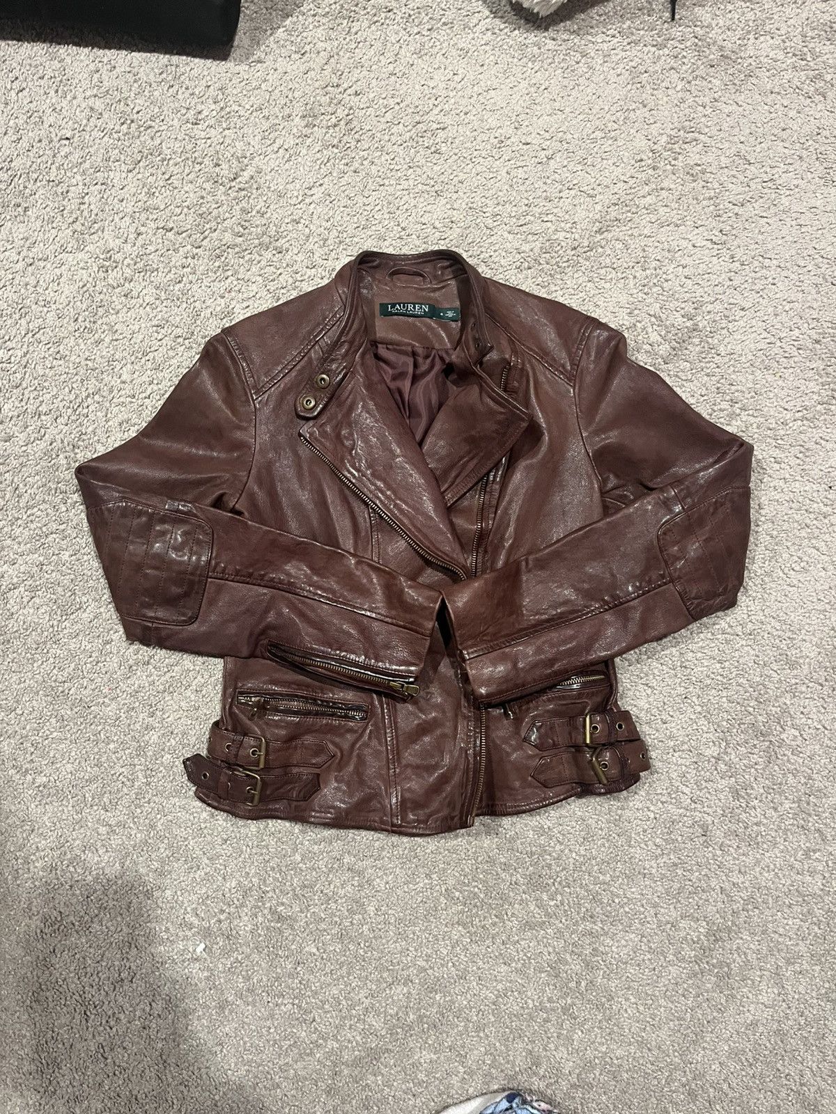 Ralph Lauren × Vintage Women’s Ralph Lauren vintage leather jacket Size S / US 4 / IT 40 - 1 Thumbnail