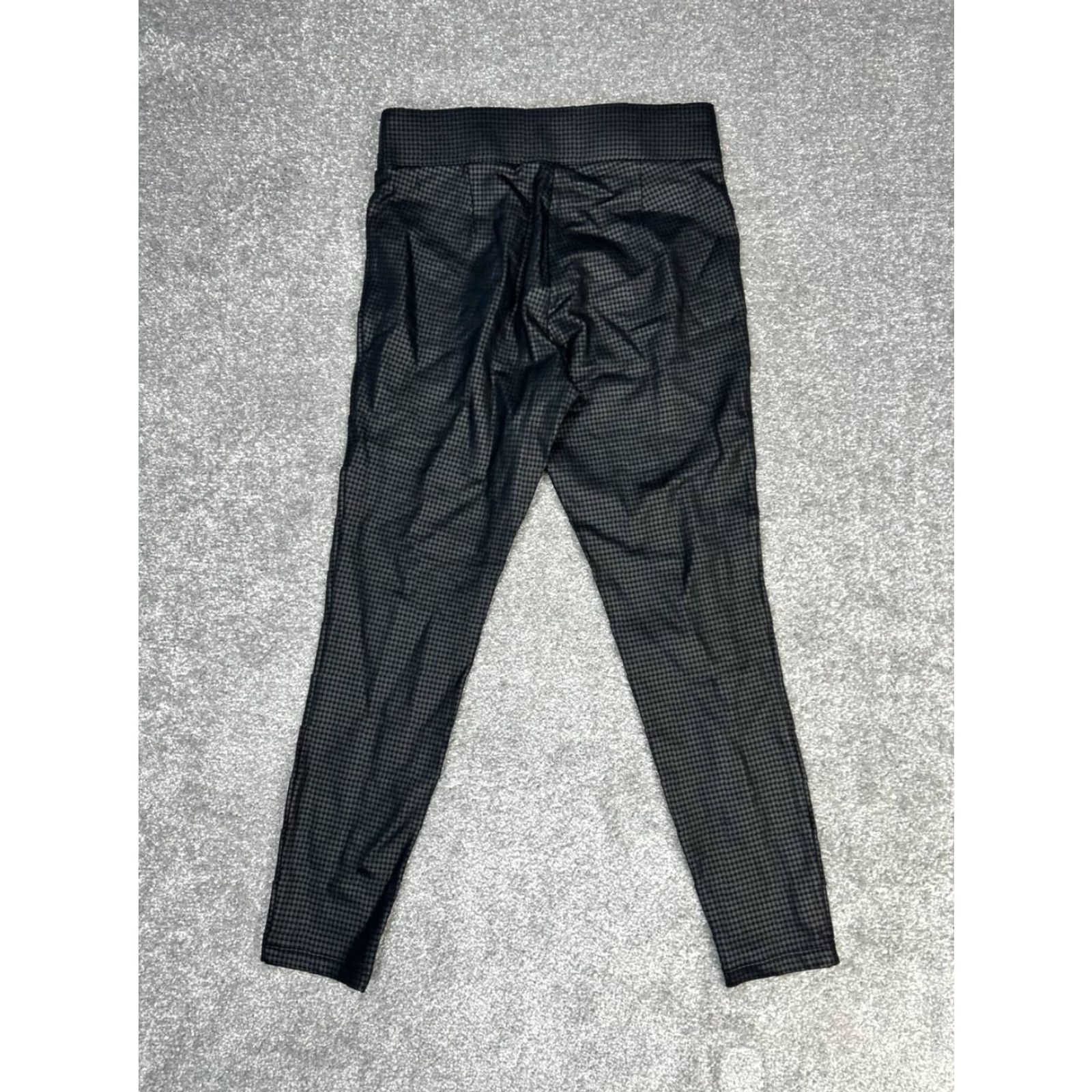 Loft LOFT Leggings Women Small Petite Black Houndstooth Jacquard Stretch Mid Rise New Women Size 28" / US 6 / IT 42 - 2 Thumbnail