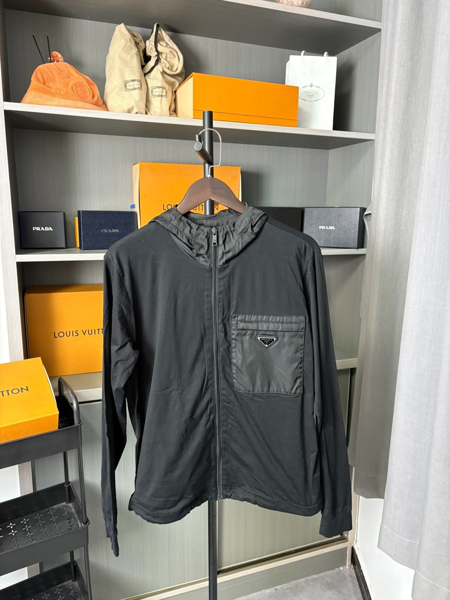 Prada Prada Black Light Jacket M Men Size US M / EU 48-50 / 2 - 1 Thumbnail
