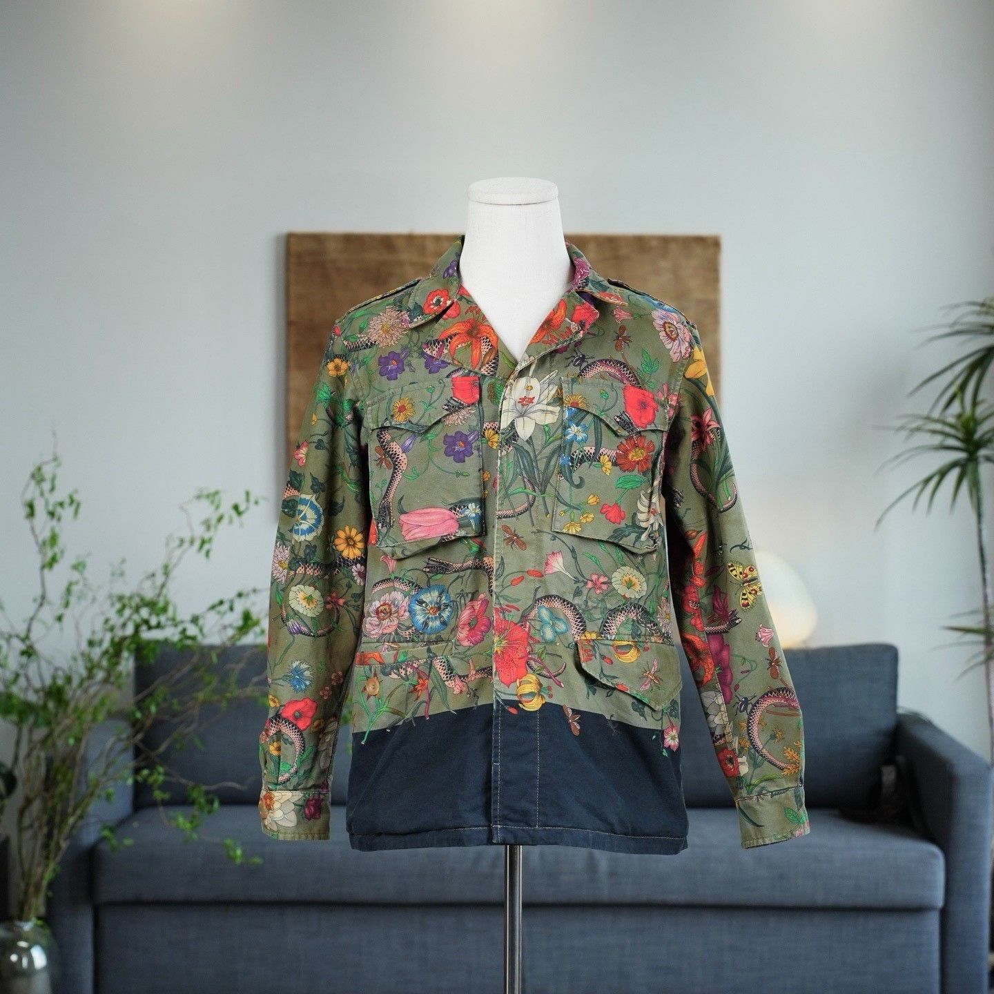Gucci Gucci Printed Cotton Heavy Coat s Men Size US S / EU 44-46 / 1 - 1 Thumbnail