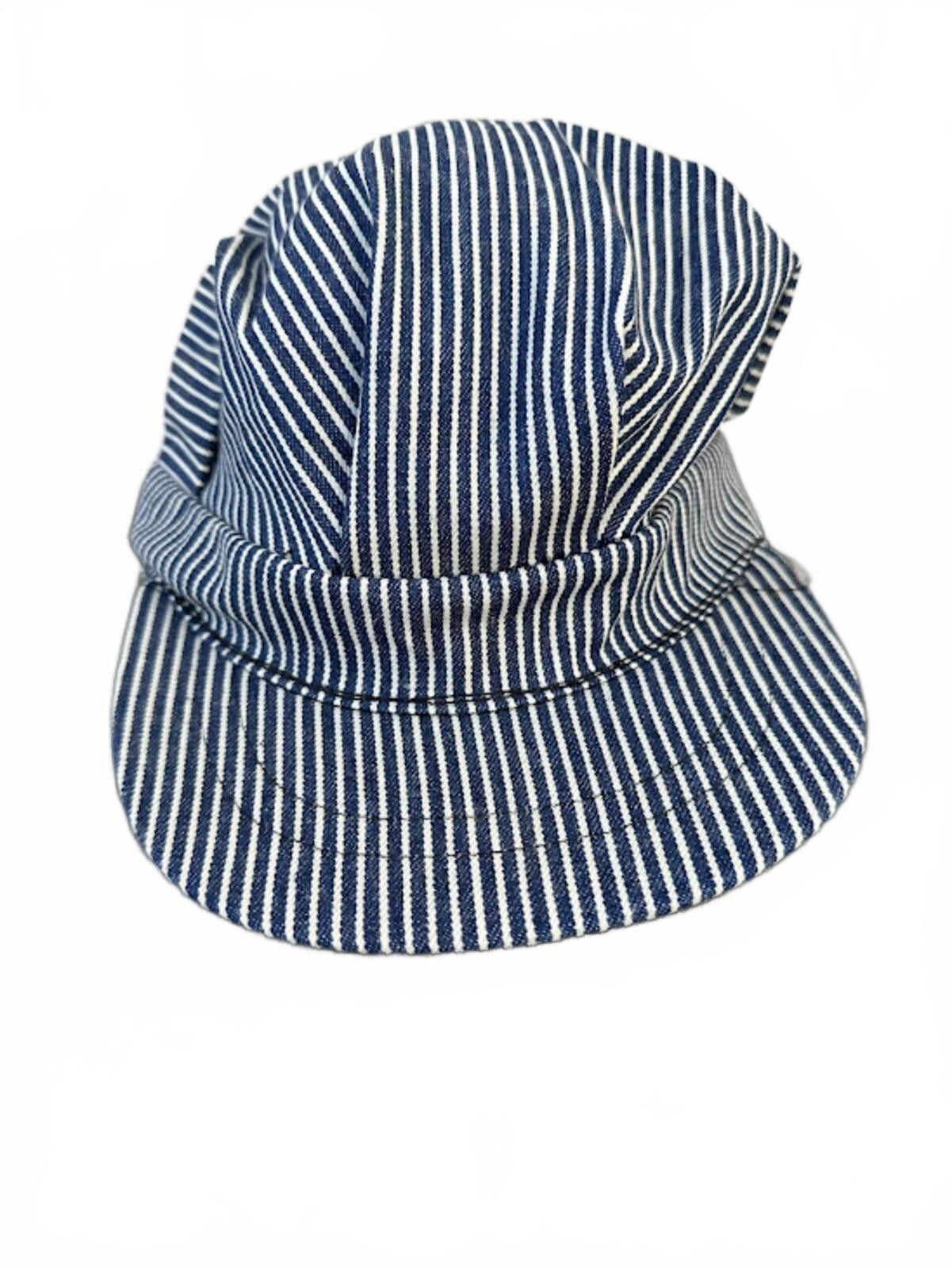 Other Vintage Hickory Stripe Rail Cap Made USA Size ONE SIZE - 1 Thumbnail