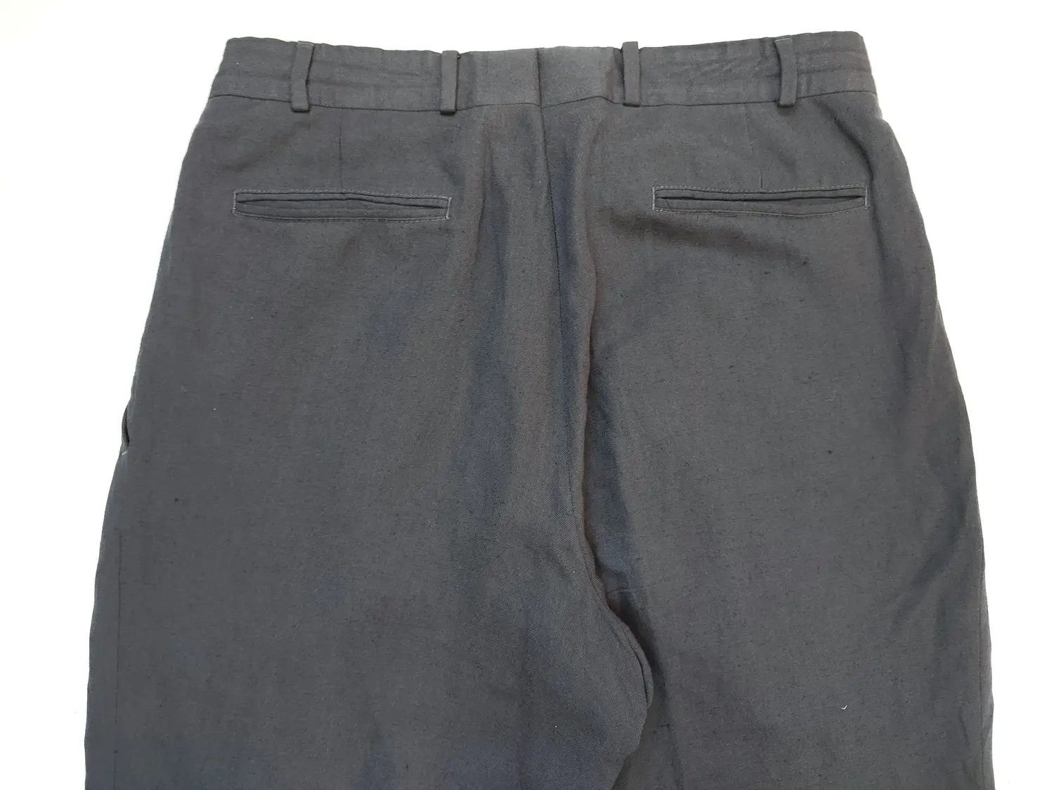 Vintage YSL Pour Homme Grey Flax Trousers Pants Size US 32 / EU 48 - 6 Thumbnail