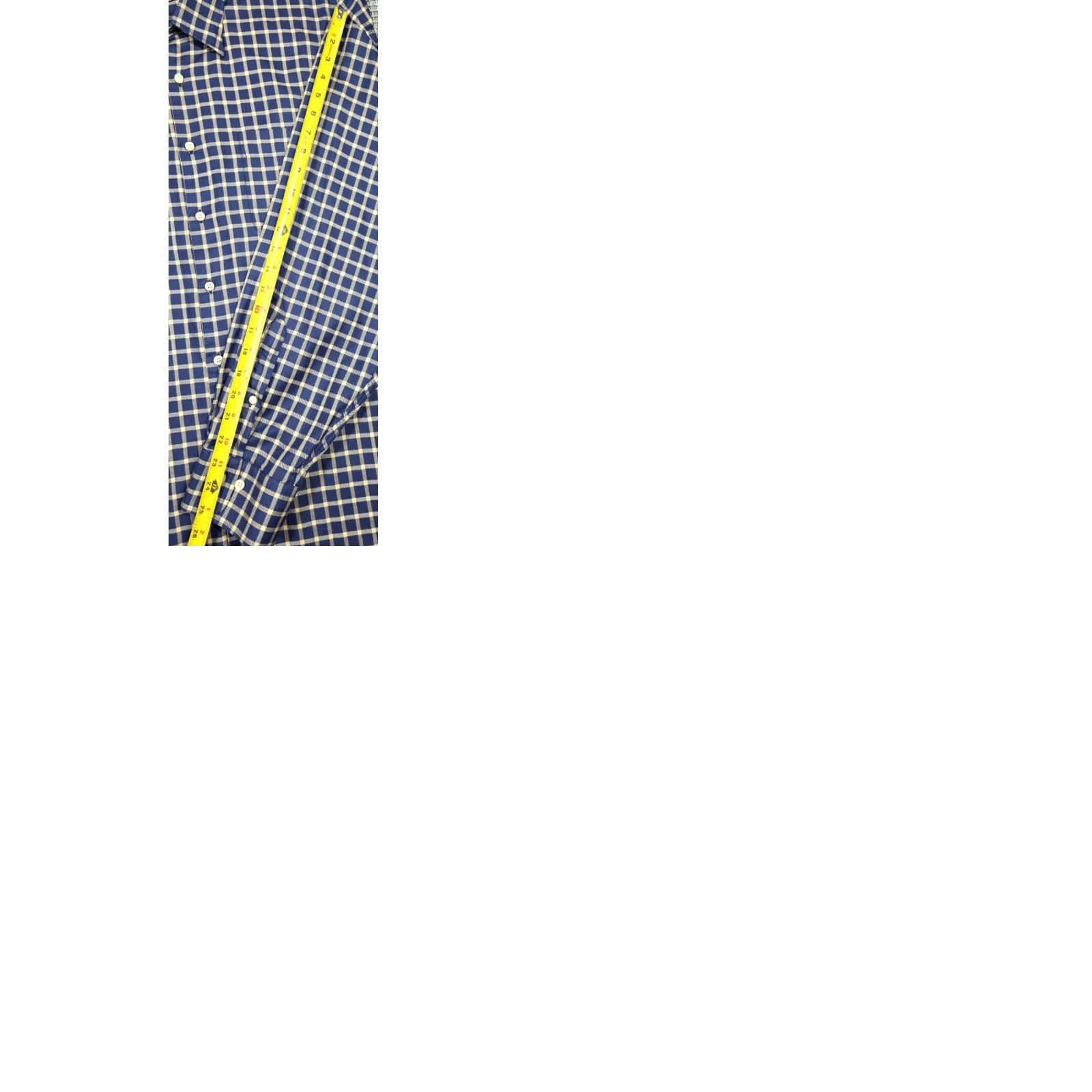Peter Millar Peter Millar Parksville Blue Beige Check Long Sleeve Shirt 2XL Mens Button-Up Cotton Size US XXL / EU 58 / 5 - 9 Thumbnail
