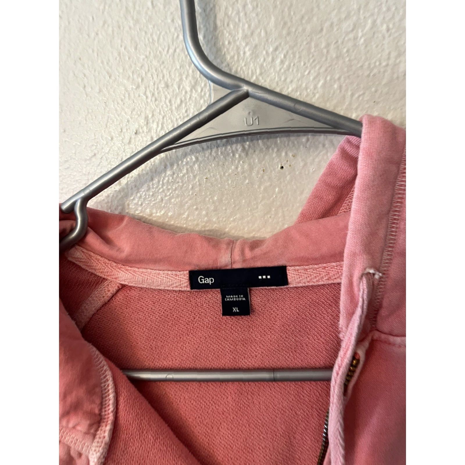 Gap **Gap Womens Hoodie XL Pink Full Zip Sweatshirt** User: Gap Womens Hoodie XL Pink Full Zip Sweatshirt Size XL / US 12-14 / IT 48-50 - 3 Thumbnail
