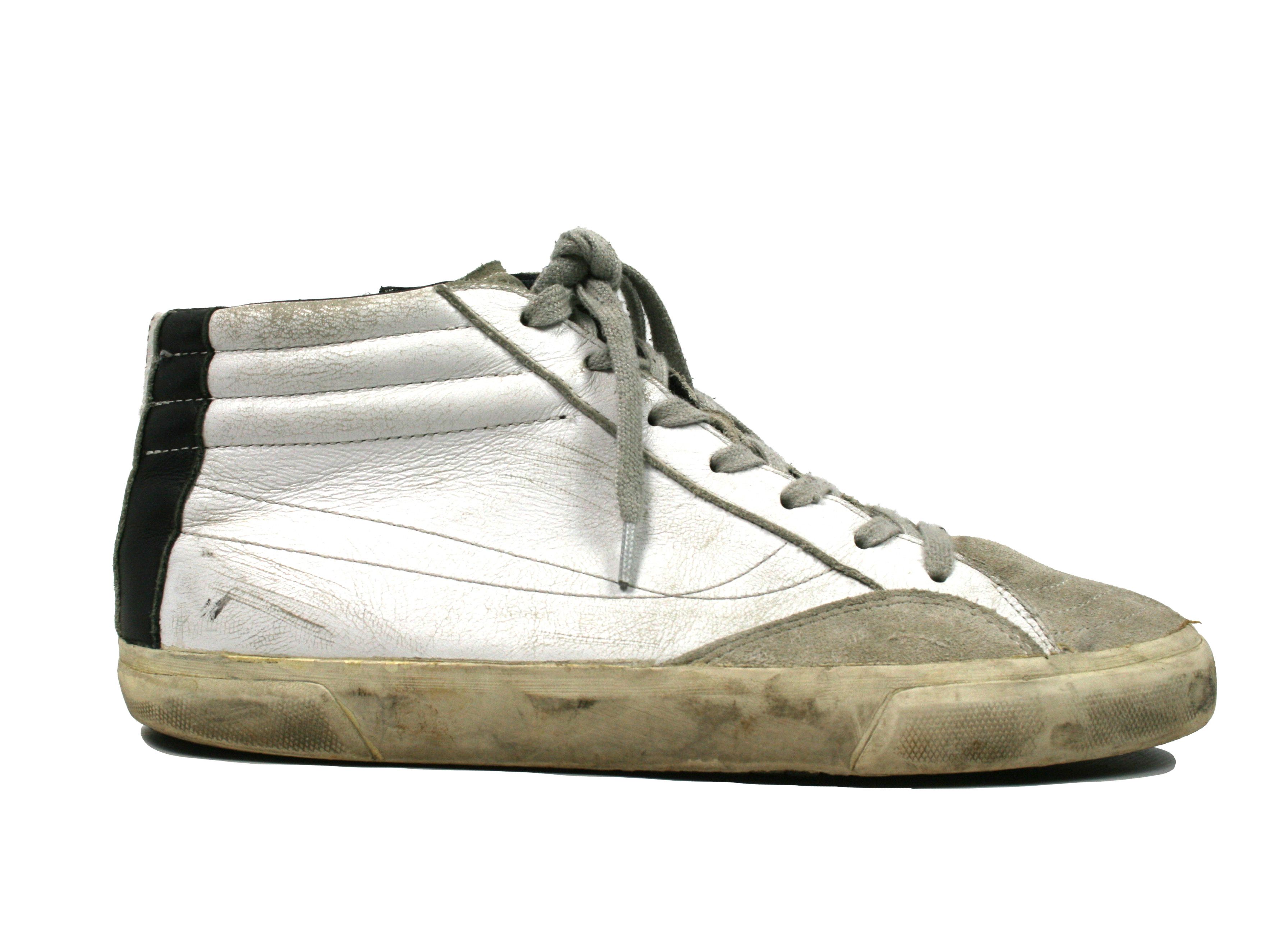 Dirk Bikkembergs Distressed Rubber Zipped High Top Sneakers Size US 8 / EU 41 - 2 Thumbnail