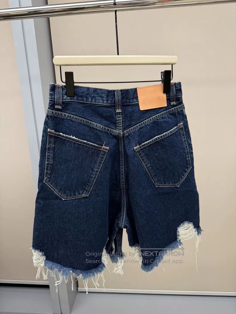 Acne Studios Acne Studios Natural-color washed ripped denim shorts Size 28" / US 6 / IT 42 - 3 Thumbnail