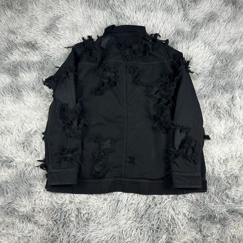 Rick Owens Rick Owens Erosion destroys men's denim jacket-2506 Size US S / EU 44-46 / 1 - 2 Thumbnail