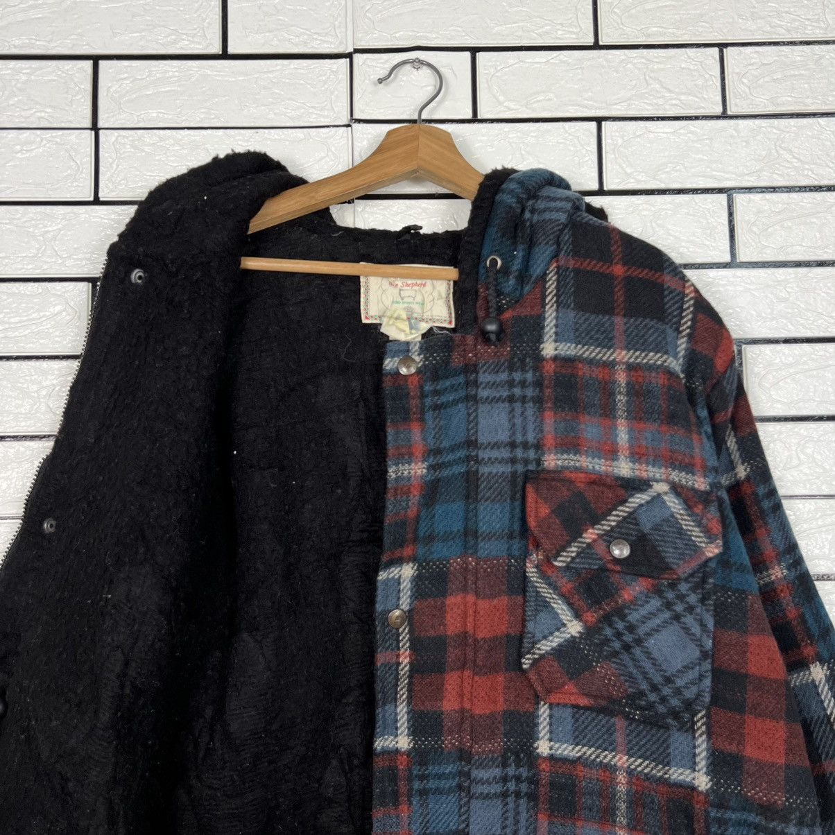 Vintage 80s BIG SHEPHERD Feathertop Checked Hooded Jacket #4130-C188 Size US M / EU 48-50 / 2 - 9 Thumbnail