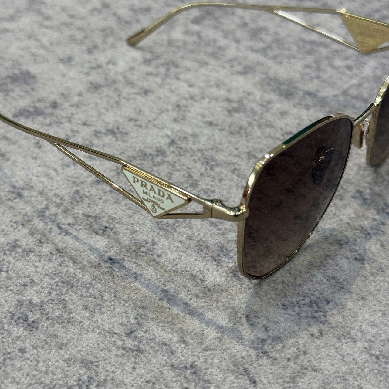 Prada Prada 57YS ZVN3D0 Pale Gold Brown Size ONE SIZE - 3 Thumbnail