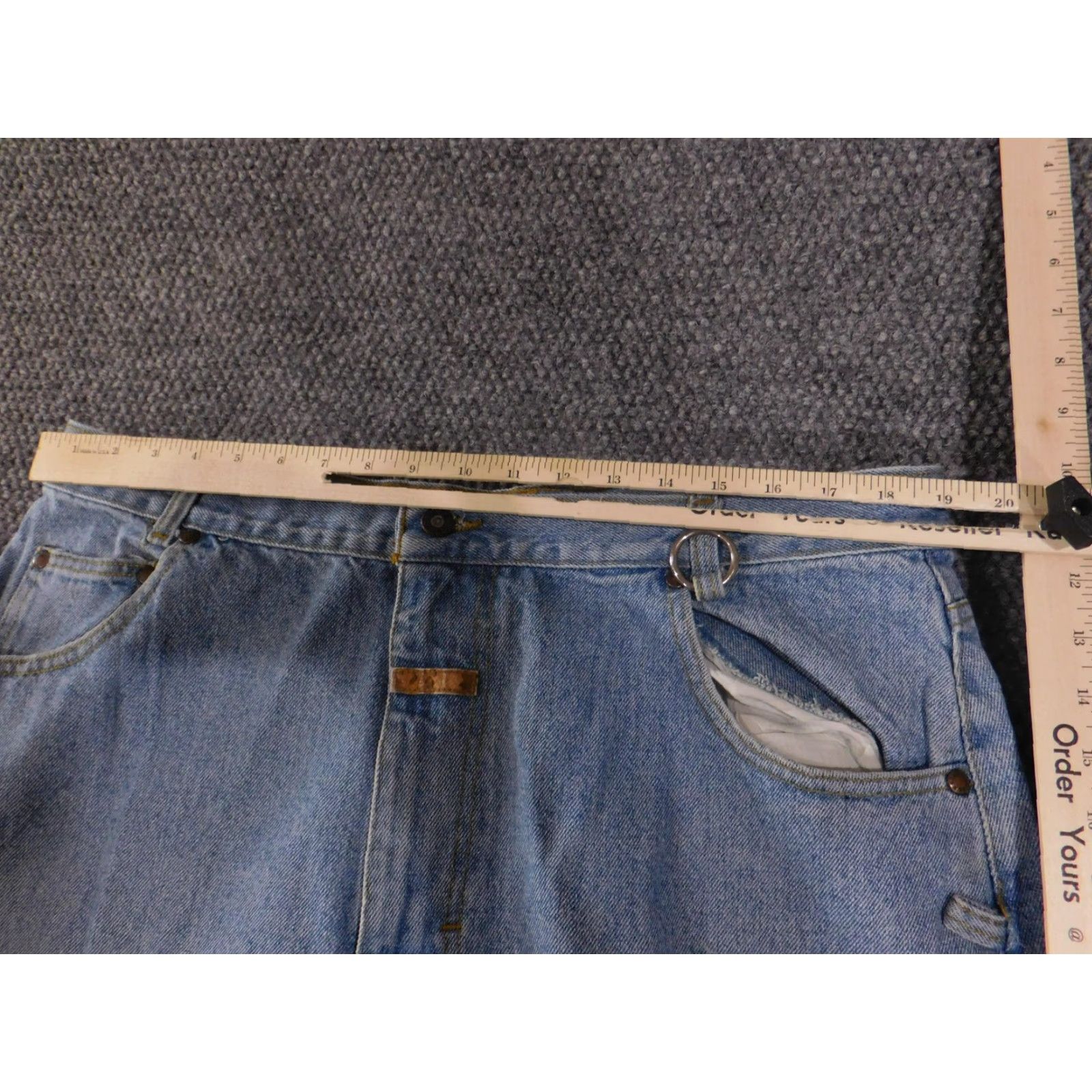 Hugo Boss VINTAGE Boss Jeans Mens 40L Blue Denim Carpenter Straight Leg Made USA 90s Y2K Size US 40 / EU 56 - 7 Thumbnail