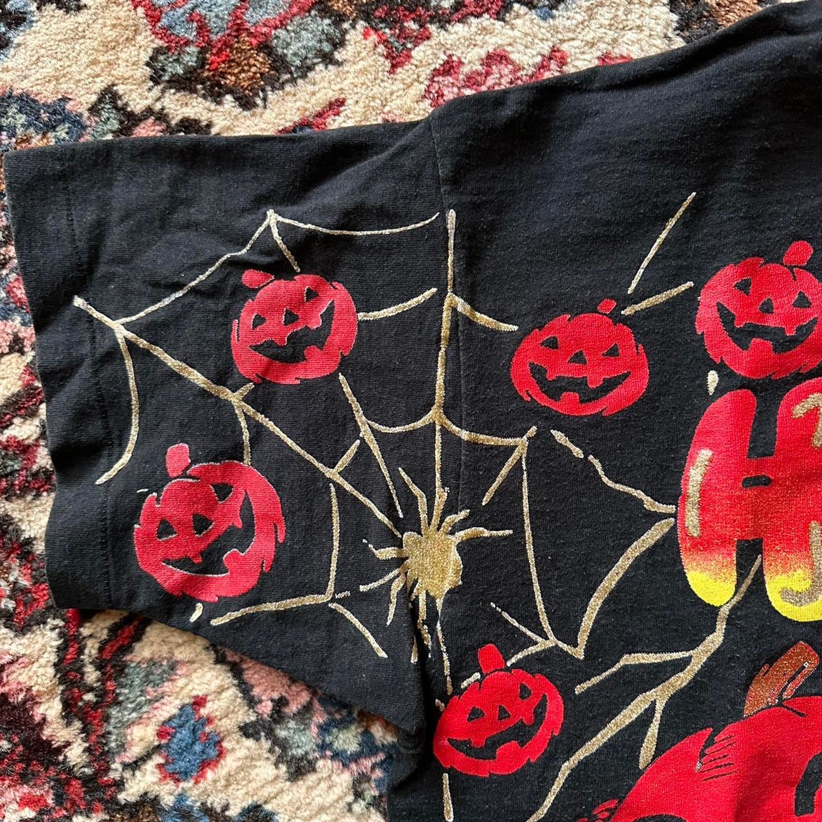 Vintage Vintage 1996 Halloween All Over Print Shirt Size US L / EU 52-54 / 3 - 4 Thumbnail