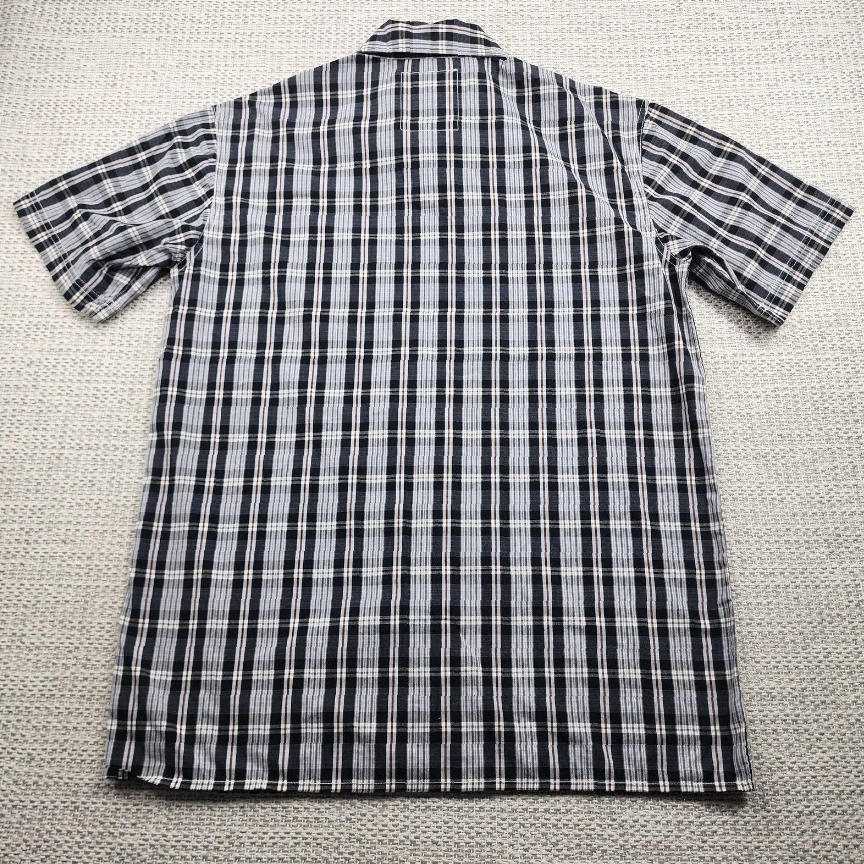 Dickies Dickies Shirt Mens M Gray Black Blue Plaid Short Sleeve Workwear Button Up Size US M / EU 48-50 / 2 - 7 Thumbnail