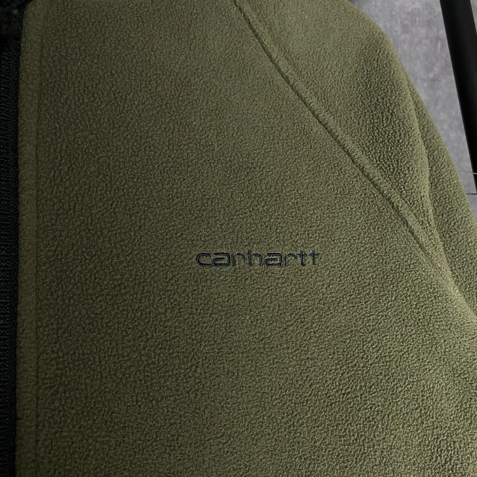 Carhartt Carhartt polar zip jacket khaki with hood mini logo Size S / US 4 / IT 40 - 4 Thumbnail