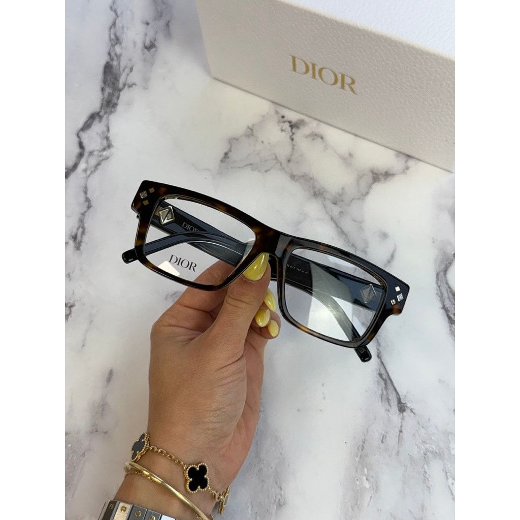 Dior NEW Dior CDDiamondO S3I Eyeglasses Frames in Havana Brown Size ONE SIZE - 2 Thumbnail