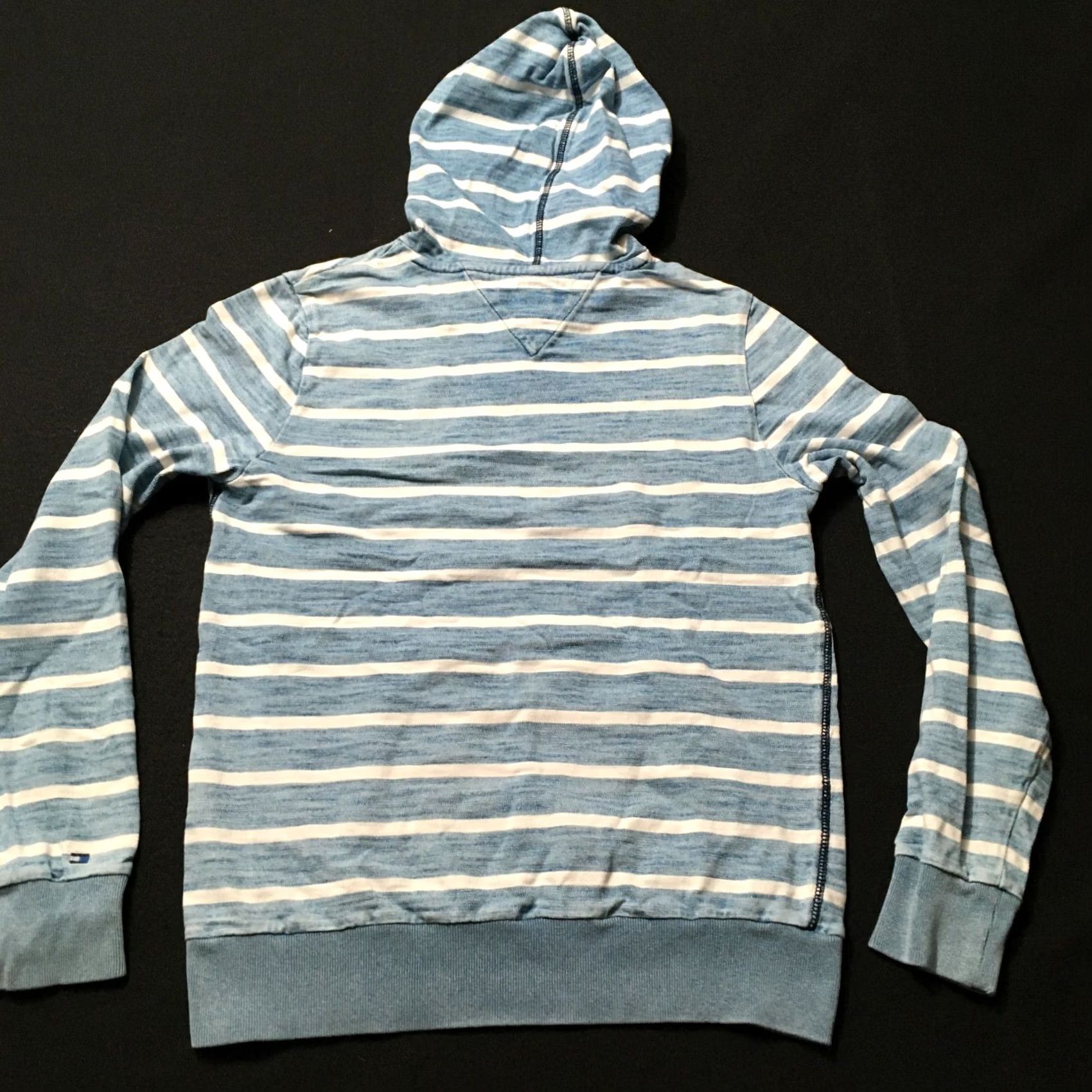 Tommy Hilfiger Tommy Hilfiger Hoodie S BLUE Striped Logo Zip Up Sweatshirt Women Regular Size S Size S / US 4 / IT 40 - 6 Thumbnail