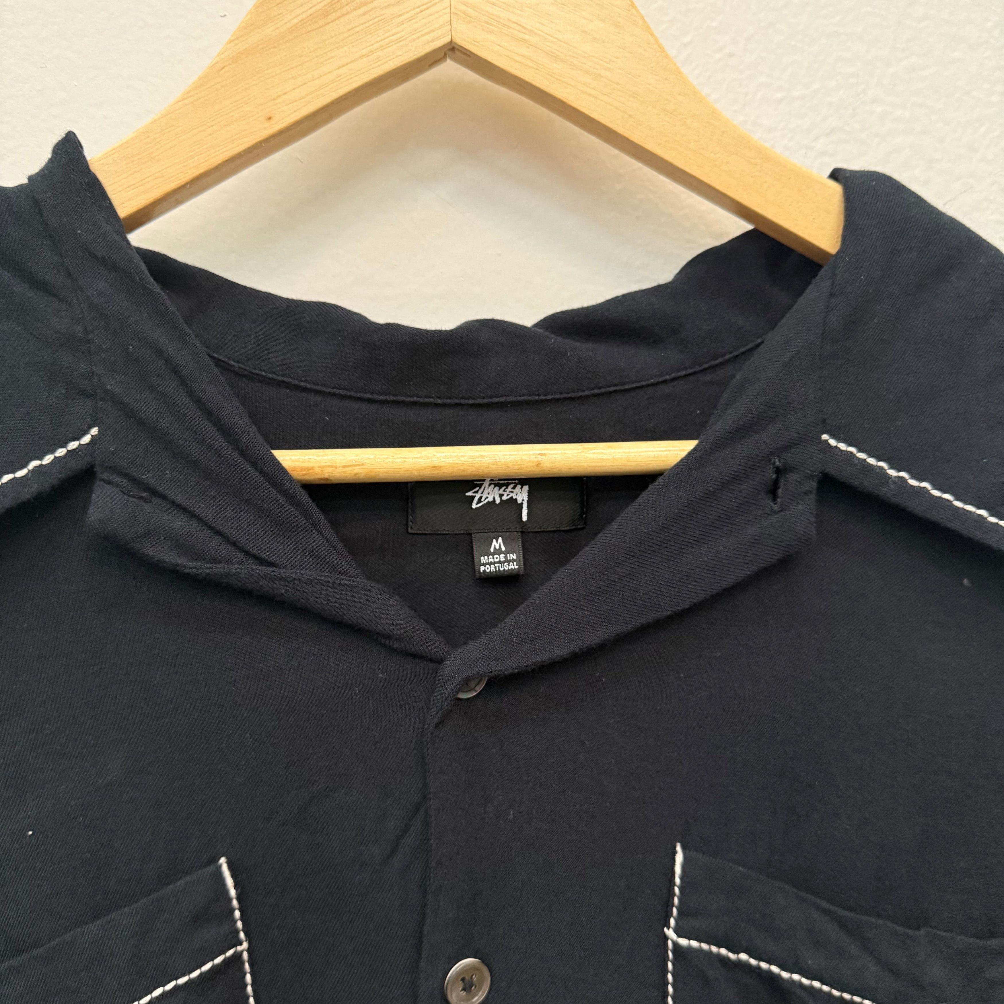 Stussy Stussy Contrast Pic Stitched Button Up Shit - Size M Size US M / EU 48-50 / 2 - 4 Thumbnail