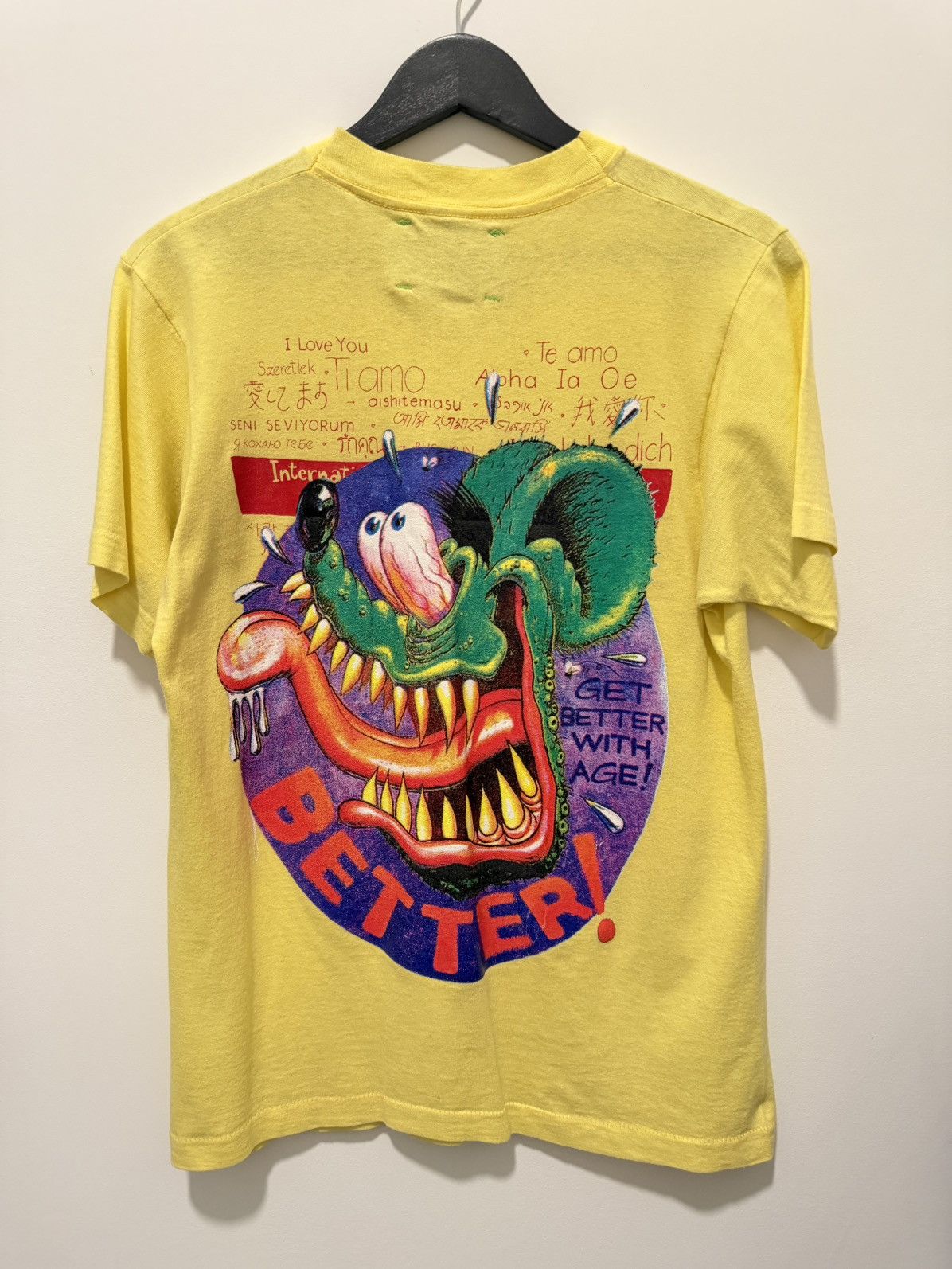 Better With Age BETTER WITH AGE THE KISS TEE "YELLOW" Size US M / EU 48-50 / 2 - 5 Thumbnail
