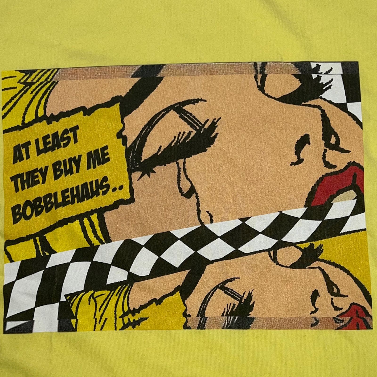 Other BOBBLEHAUS XL Yellow Graphic Tee Pop Art Print Streetwear Size US XL / EU 56 / 4 - 3 Thumbnail