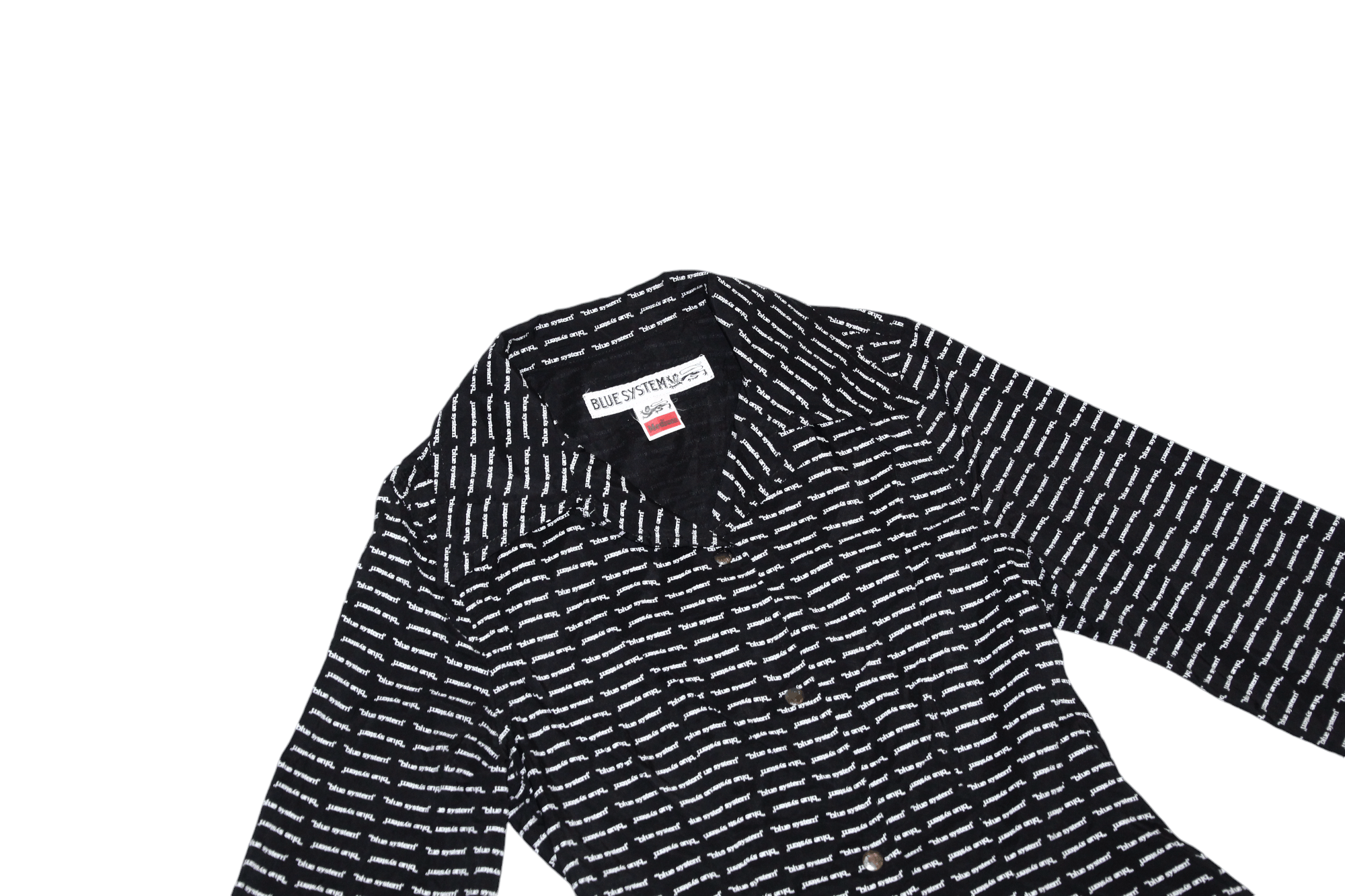 Japanese Brand RARE💥Jet Set x Blue System Monogram Logo Nylon Shirt Size M / US 6-8 / IT 42-44 - 2 Thumbnail