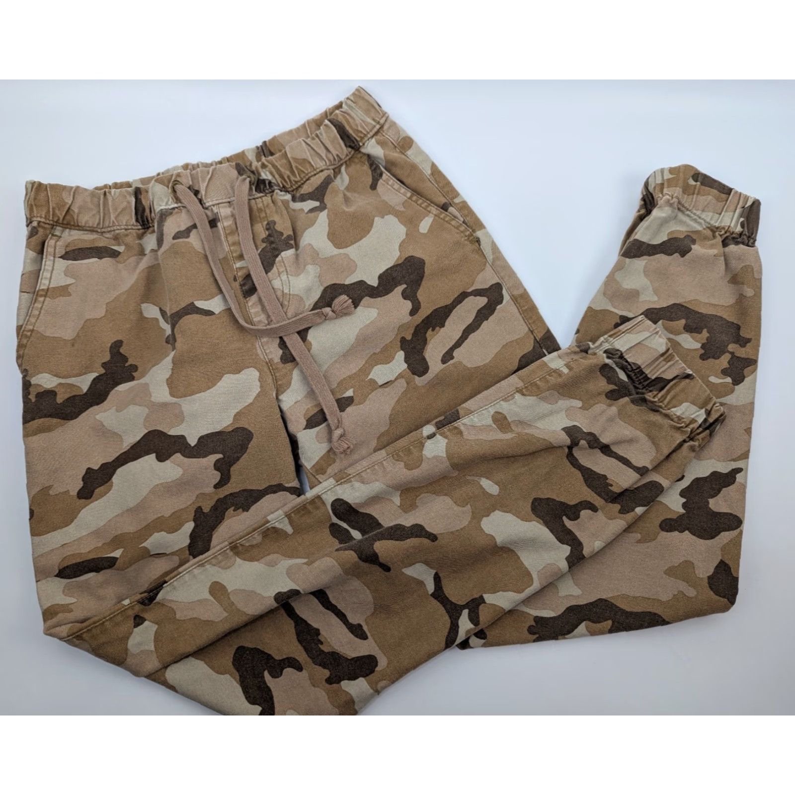 Levi's Levi’s Beige Camo Jogger Pants Men’s 28x32 Drawstring Elastic Waist Tapered Leg Size US 31 - 2 Thumbnail