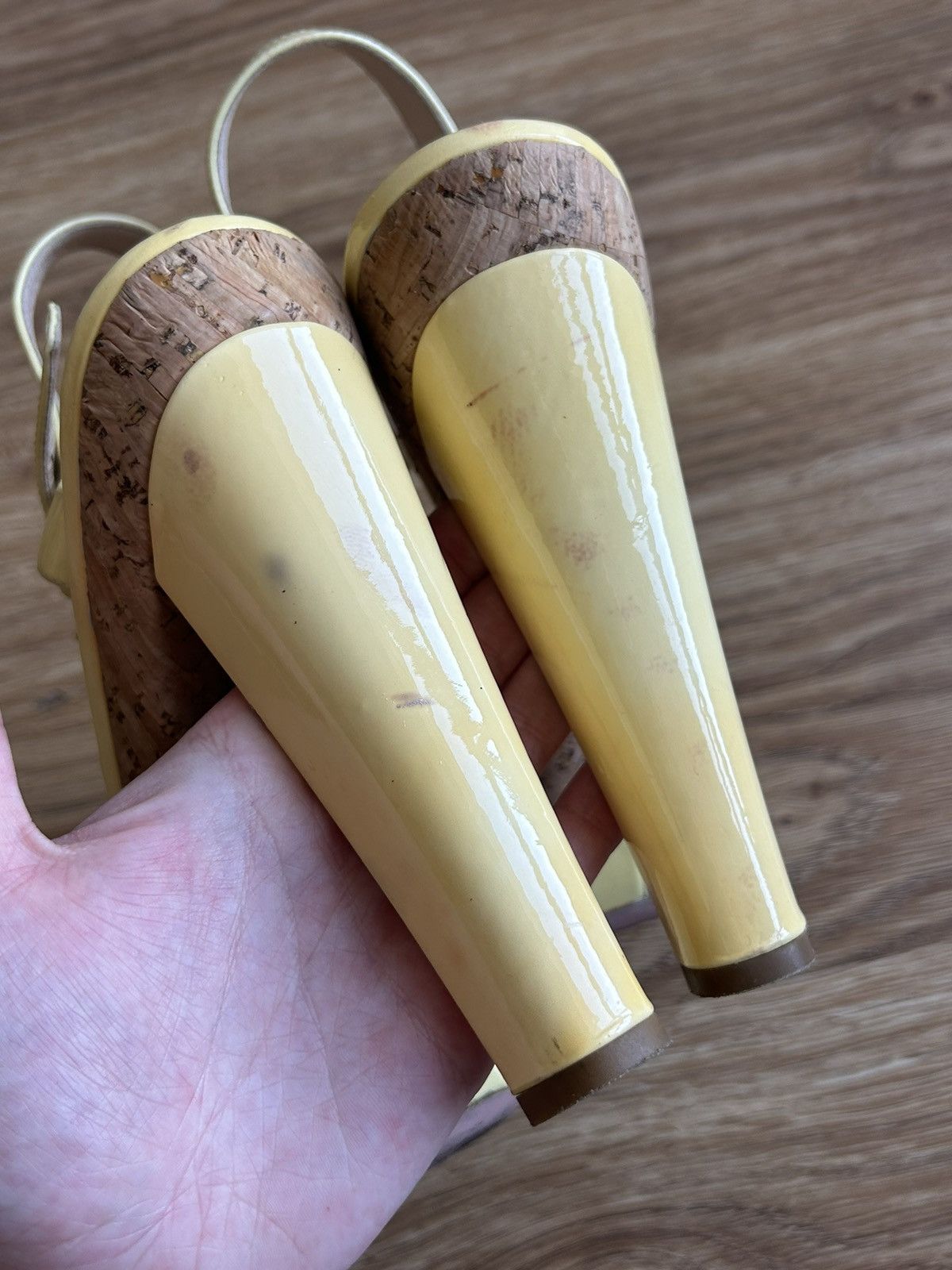 Prada Prada leather ankle strap cork high heels sandal size 39,5 Size US 9.5 / IT 39.5 - 14 Thumbnail