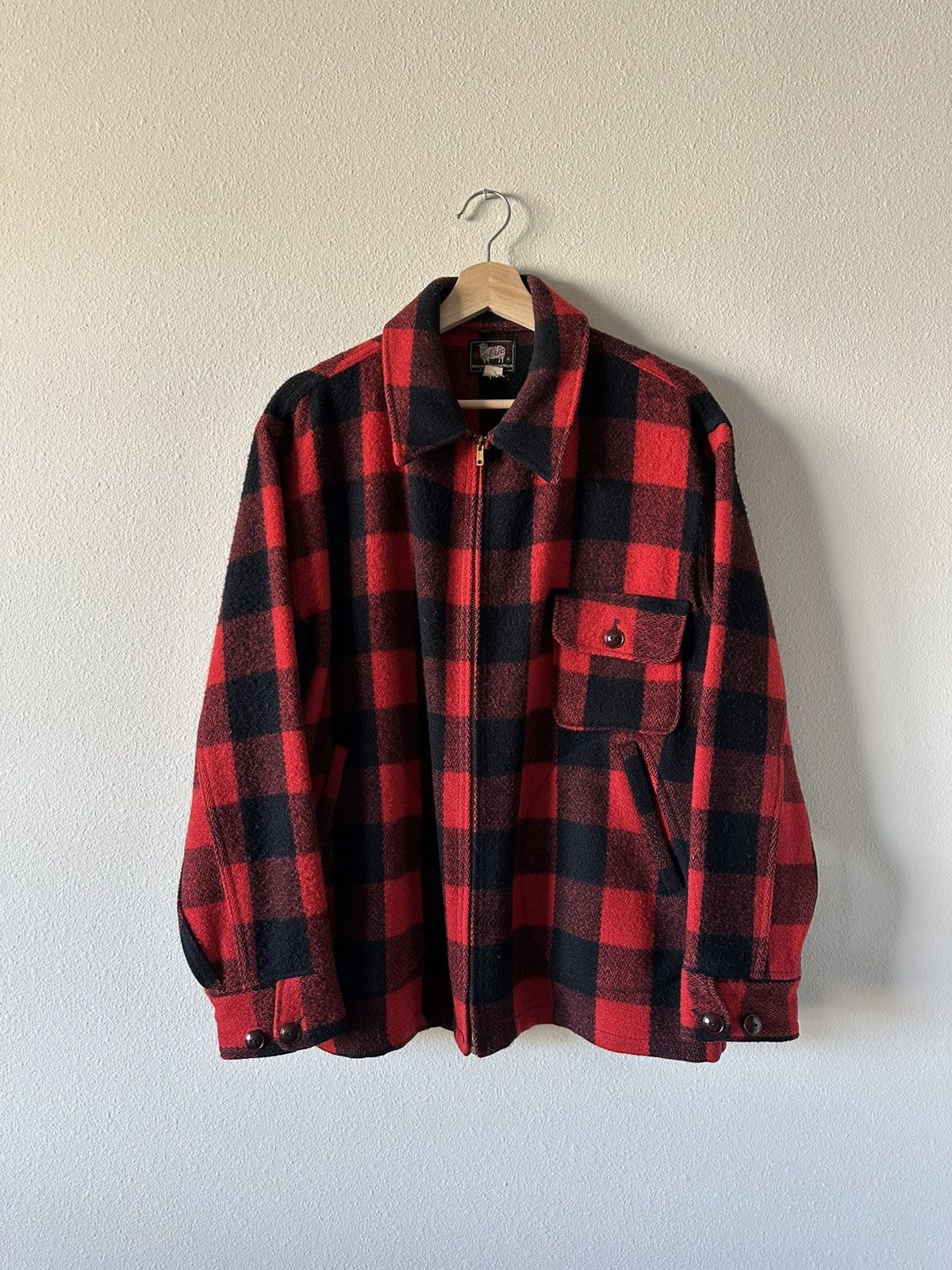 Woolrich Woolen Mills 1950’s Woolrich Buffalo Check Plaid Hunting Jacket Size US L / EU 52-54 / 3 - 1 Thumbnail