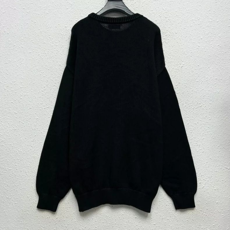 Balenciaga Balenciaga Wheat Crown Knit Sweater Size US L / EU 52-54 / 3 - 2 Thumbnail
