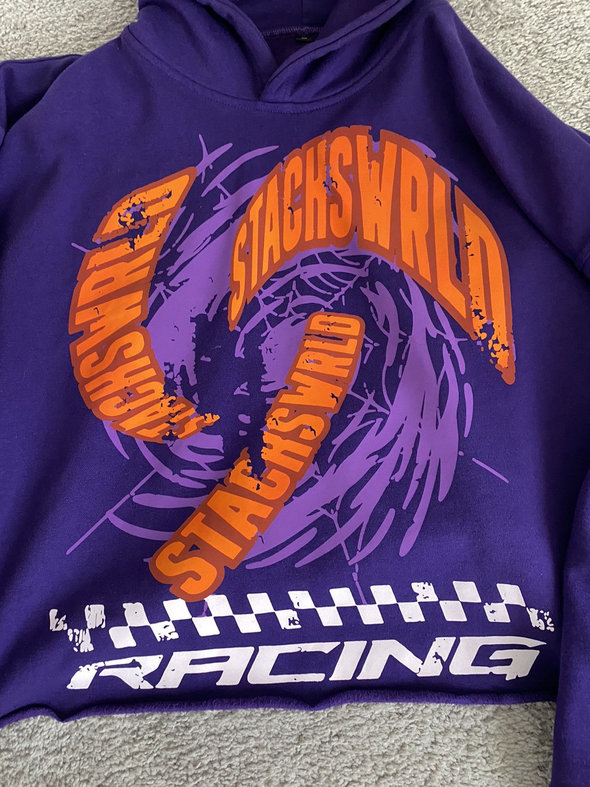 Other Stackswrld Cyclone Purple Hoodie Size Large Cropped Size US L / EU 52-54 / 3 - 3 Thumbnail