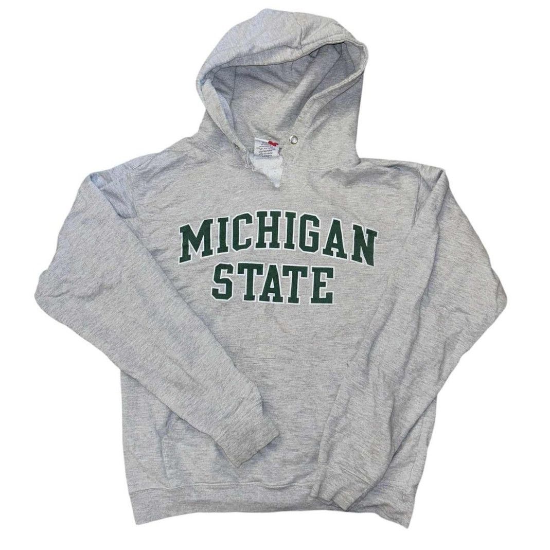 NCAA Michigan State Pullover Hoodie Gray/Green Adult Unisex Small Size US S / EU 44-46 / 1 - 1 Thumbnail