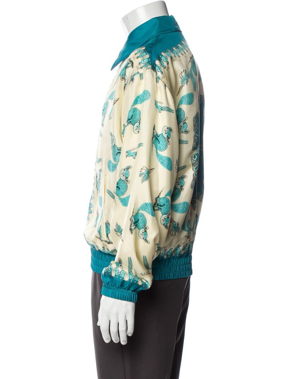 Gucci GUCCI Freya Hartas Silk Silk Bomber Jacket 44 Size US S / EU 44-46 / 1 - 12 Thumbnail