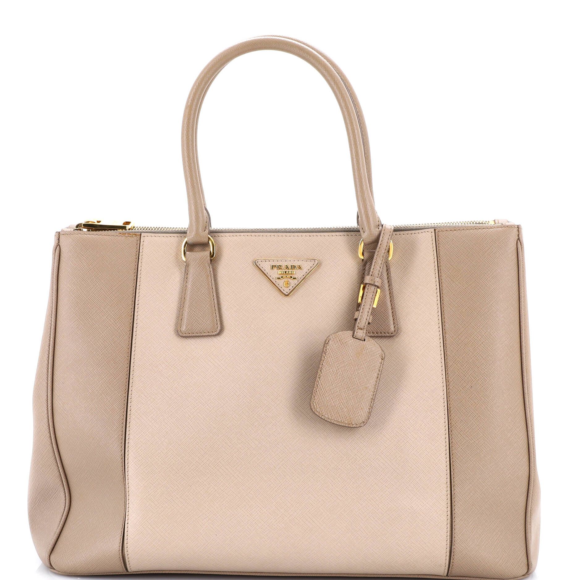 Prada Bicolor Double Zip Lux Tote Size ONE SIZE - 1 Thumbnail