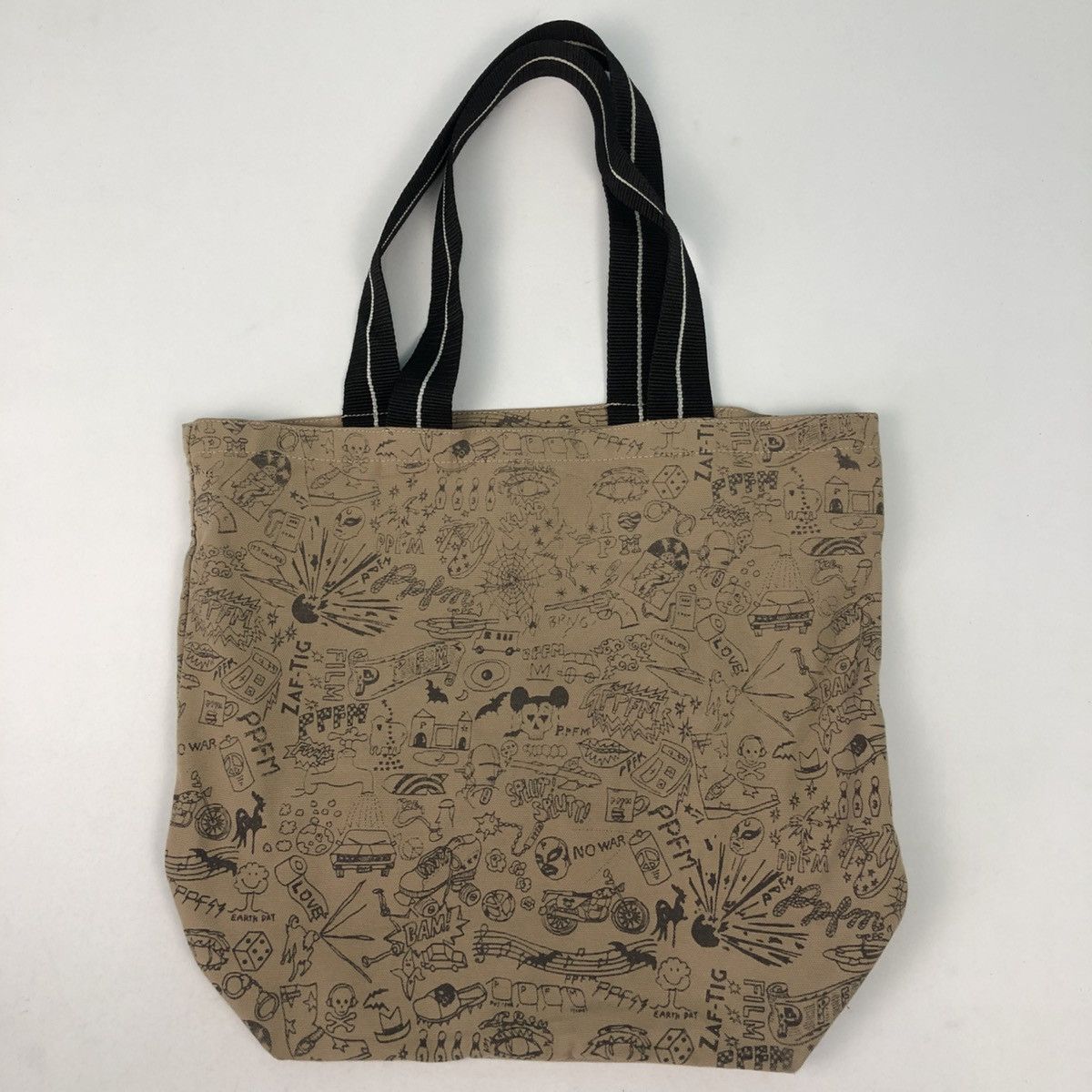 PPFM PPFM FULL PRINT CARTOON CHARACTER TOTE BAG Size ONE SIZE - 1 Thumbnail
