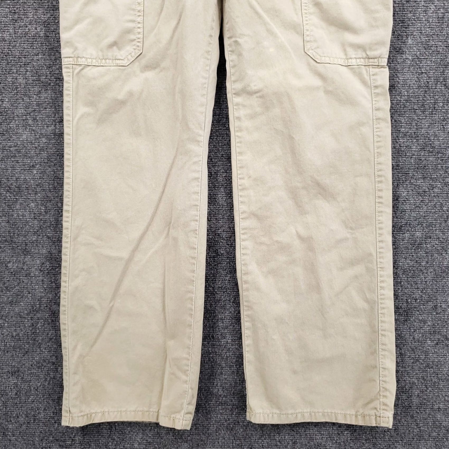 Zara Zara Pants Womens 4 Beige Cargo Straight Leg Cotton Utility Casual Outdoor Size 27" / US 4 / IT 40 - 3 Thumbnail