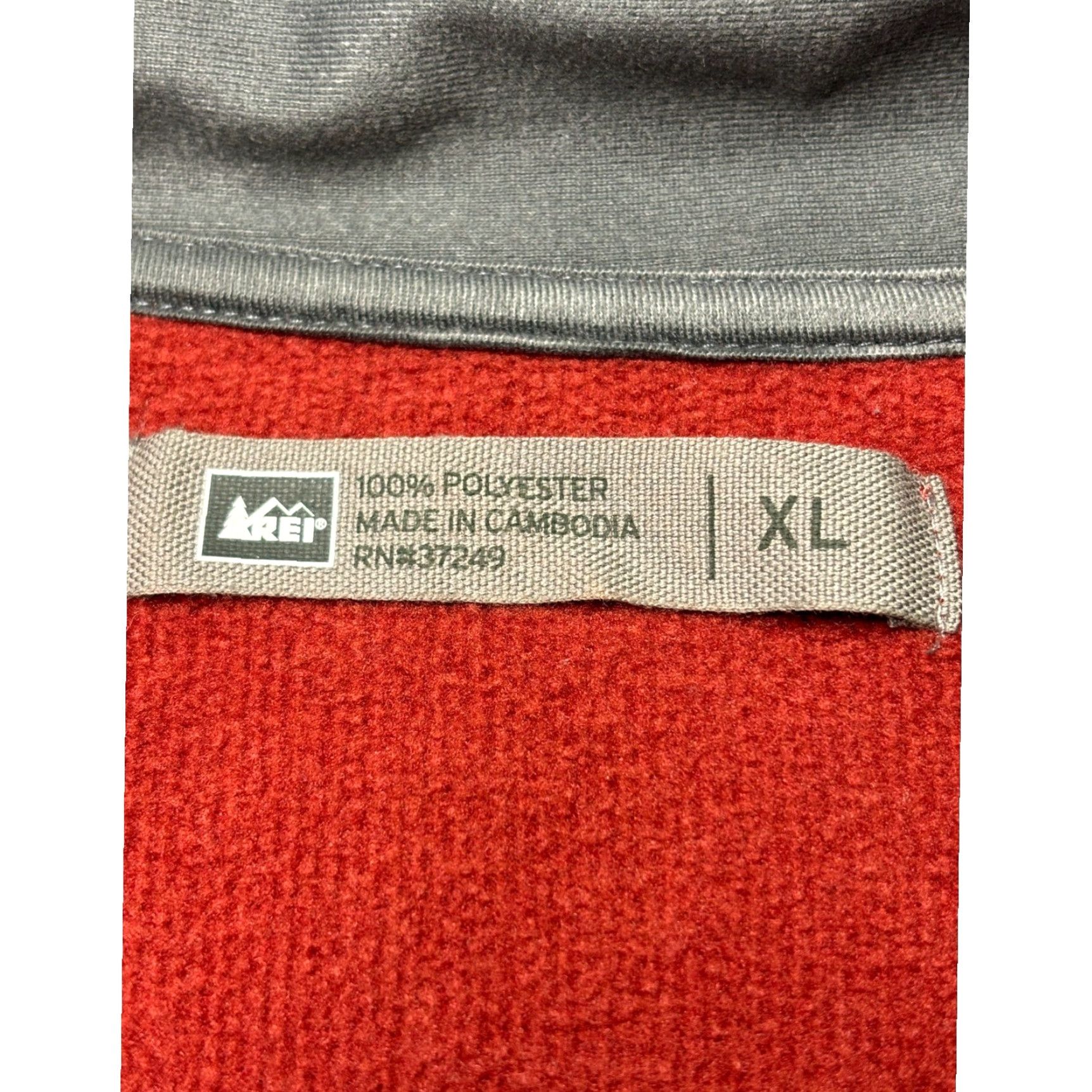 Vintage REI Co-op Mens XL Quarter Zip Pullover Burgundy Elbow Patch Outdoor Sweater Size US XL / EU 56 / 4 - 7 Thumbnail