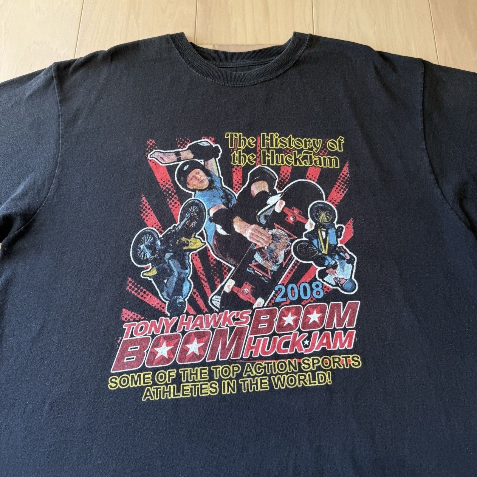 Tony Hawk Vintage Tony Hawk Boom Bom Huckjam Shirt XL Black Y2K Size US XL / EU 56 / 4 - 3 Thumbnail