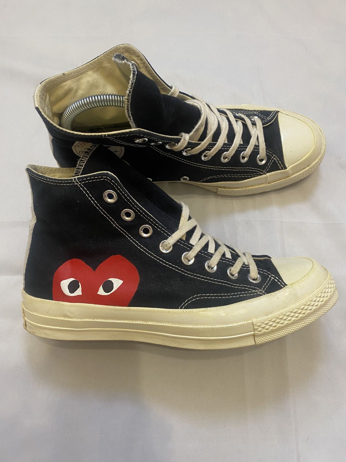 Comme des Garcons PLAY × Converse Converse X Comme Des Garcons Play Chuck 70 Black High US 8 Size US 8 / EU 41 - 2 Thumbnail
