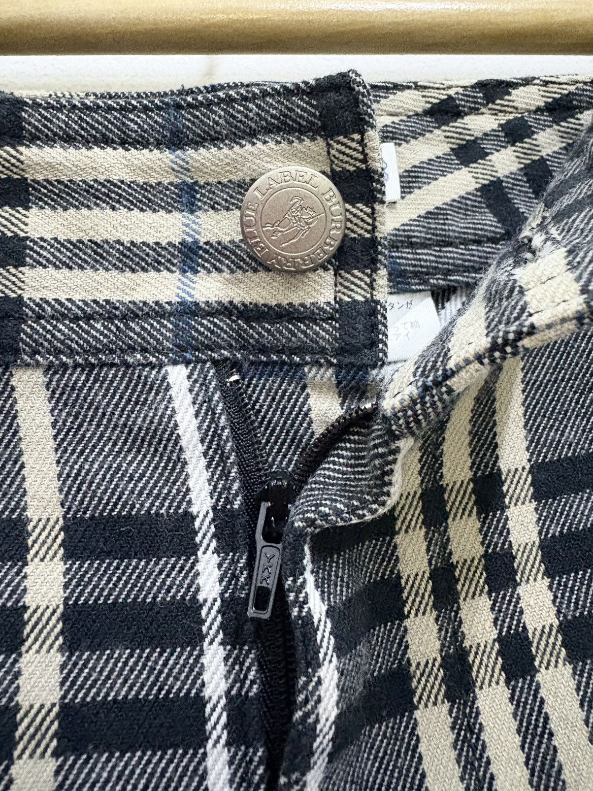 Burberry Vintage 90's Burberry Blue Label Nova Check Pants Size 28" / US 6 / IT 42 - 6 Thumbnail