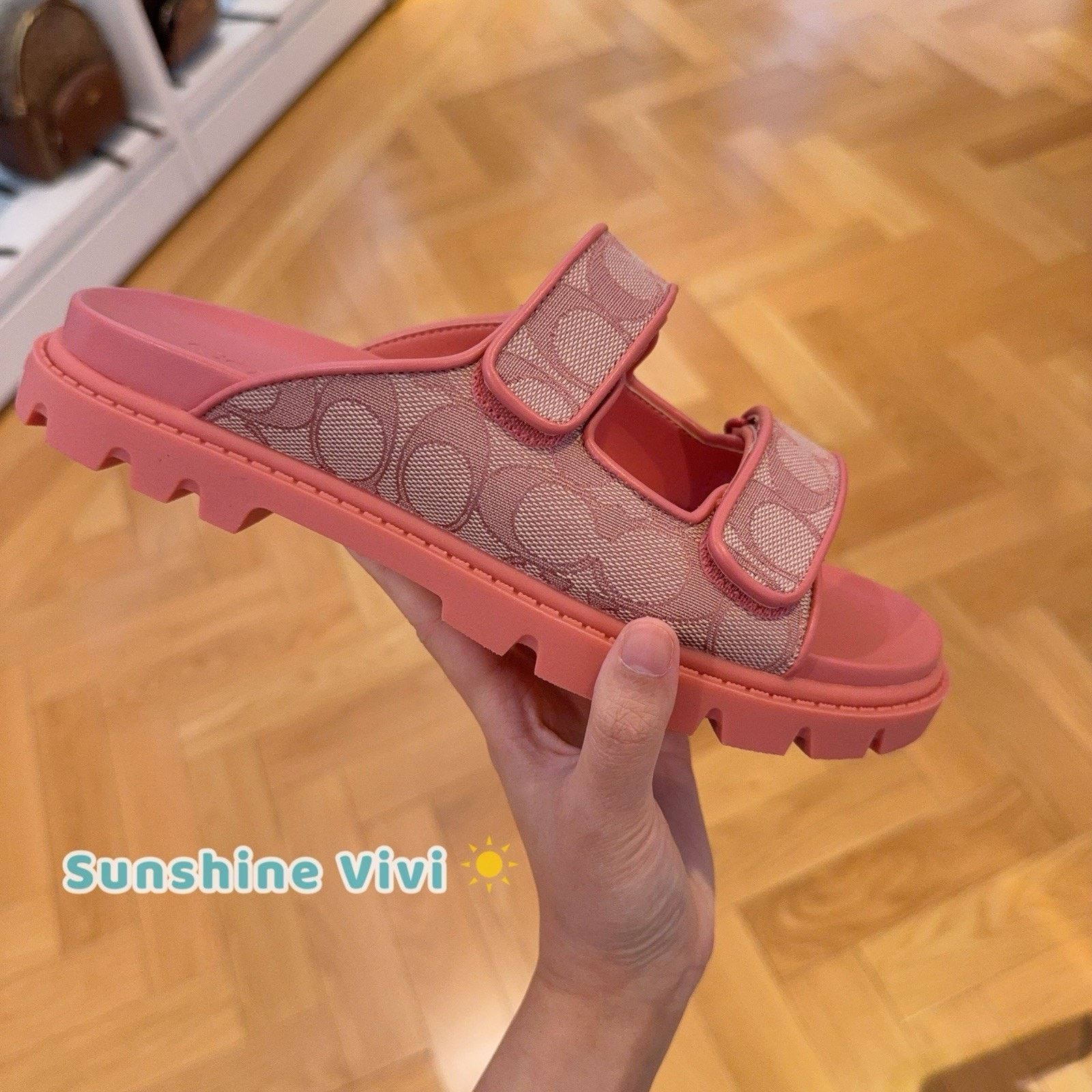 Coach NWT Coach Woman Two Band Sport Slide True Pink CBN29 us 7 Size US 7 / IT 37 - 2 Thumbnail