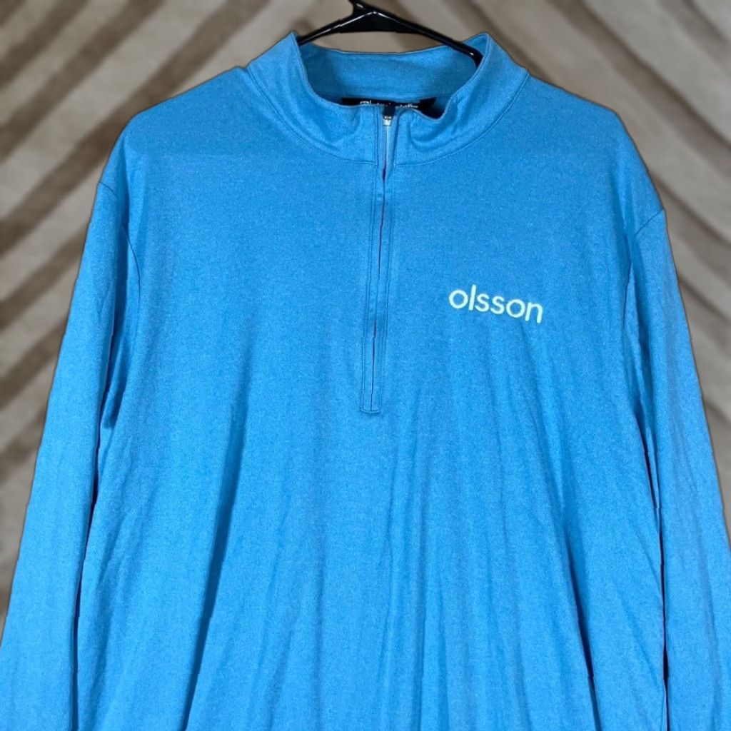 TravisMathew Travis Mathew Mens Shirt Blue 1/2 Zip Long Sleeve Pullover XL White? Size US XL / EU 56 / 4 - 1 Thumbnail