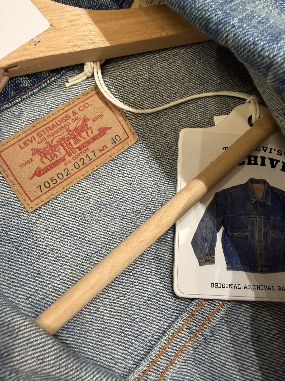 Levi's Levis Orange Tab Type 2 Denim Jacket Size US S / EU 44-46 / 1 - 3 Thumbnail