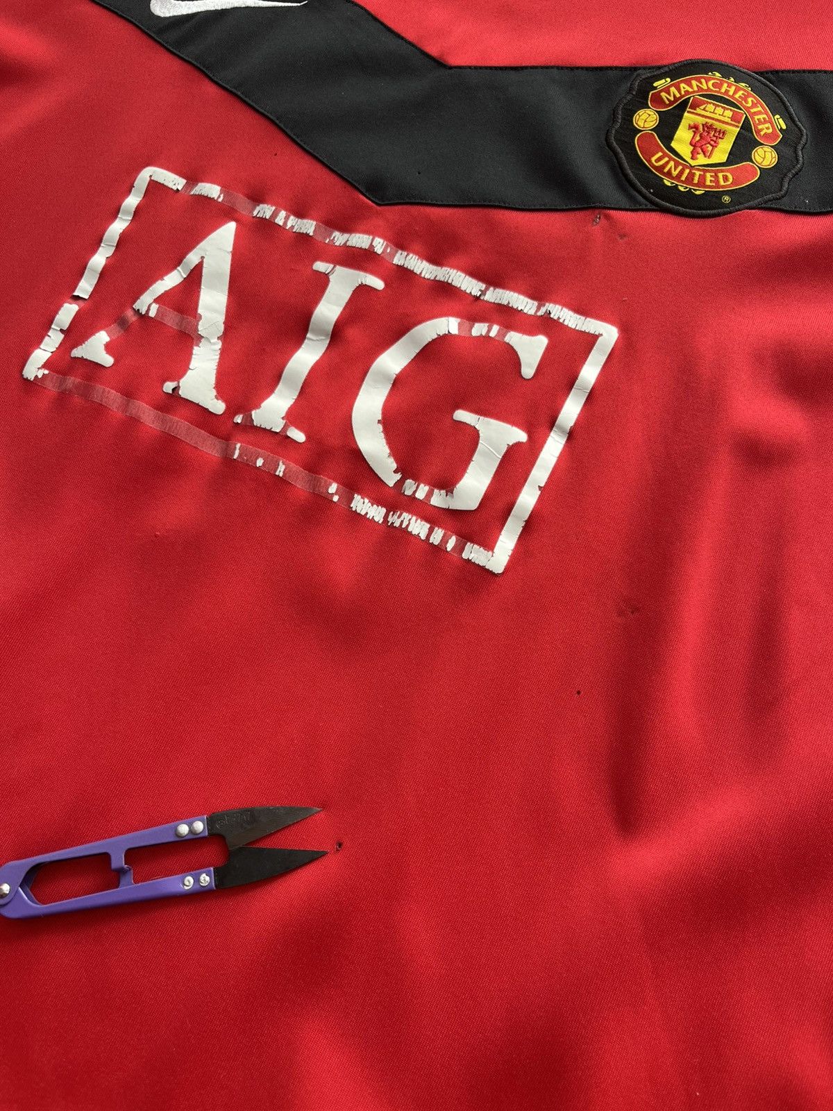 Vintage Manchester United Shirt Red 2008-2009 Nike Football Jersey Size US XL / EU 56 / 4 - 3 Thumbnail