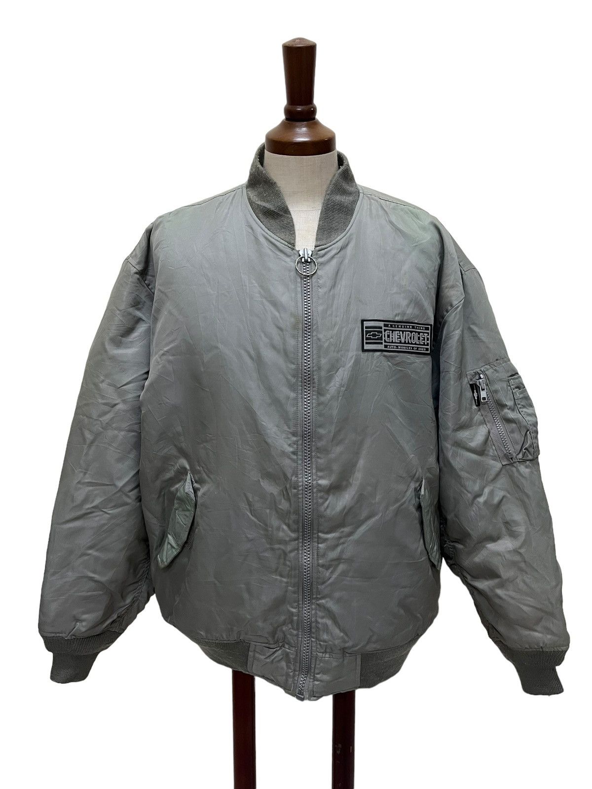 Vintage Vintage Chevrolet Racing Bomber Jacket Size US L / EU 52-54 / 3 - 2 Thumbnail