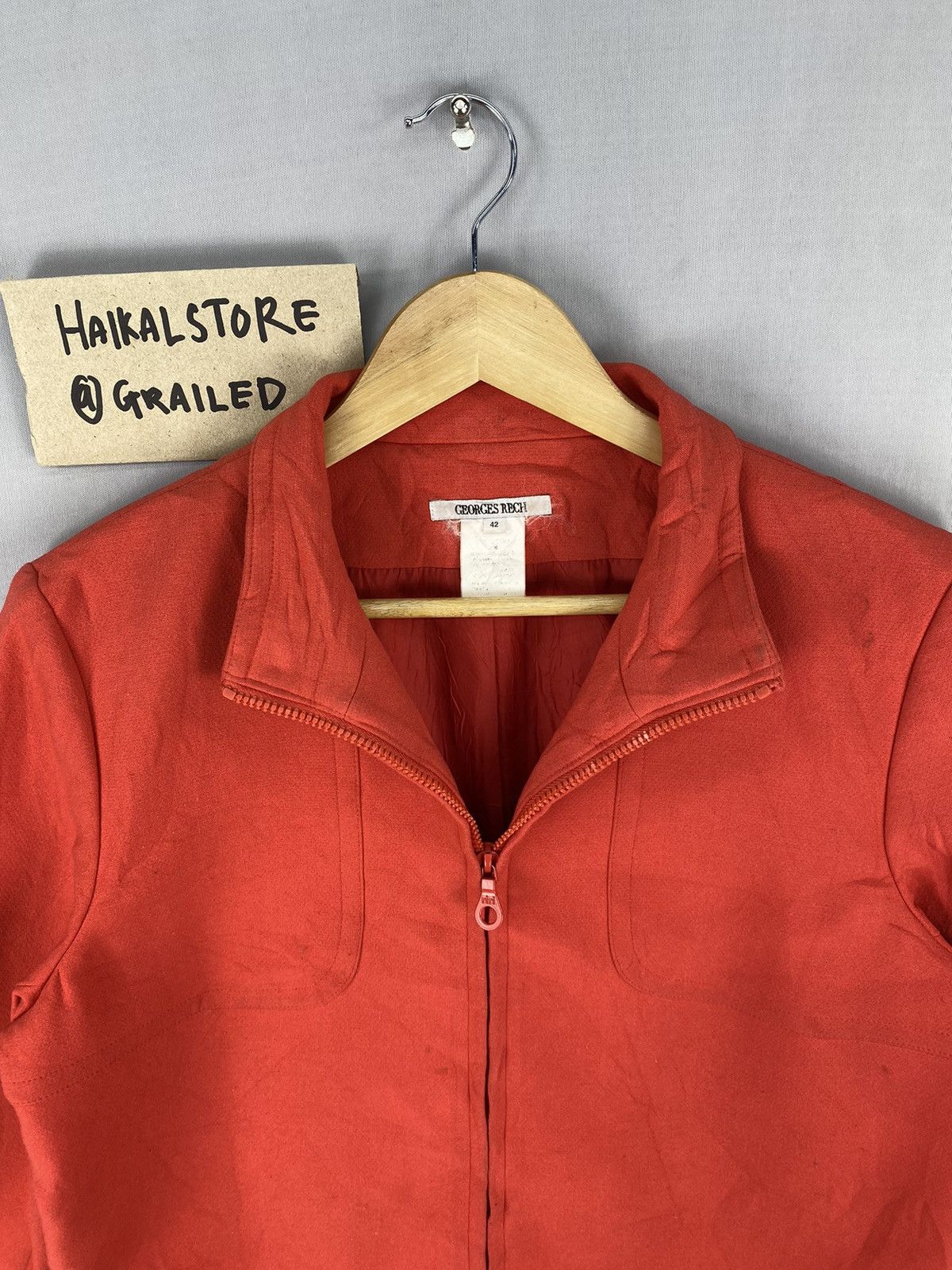 Vintage Vintage 90s Rare Georges Rech Zipper Jacket Size M / US 6-8 / IT 42-44 - 7 Thumbnail