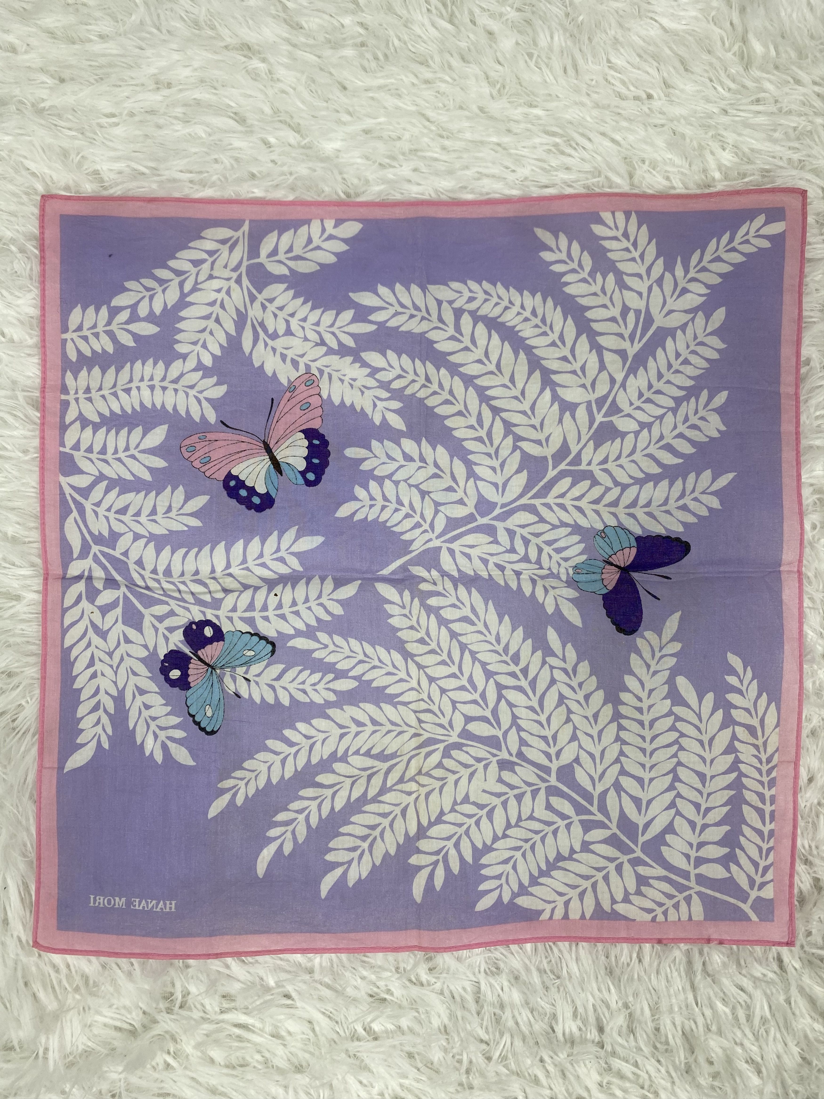 Hanae Mori Vintage Hanae Mori Handkerchief Neckerchief PH0616 Size ONE SIZE - 4 Thumbnail