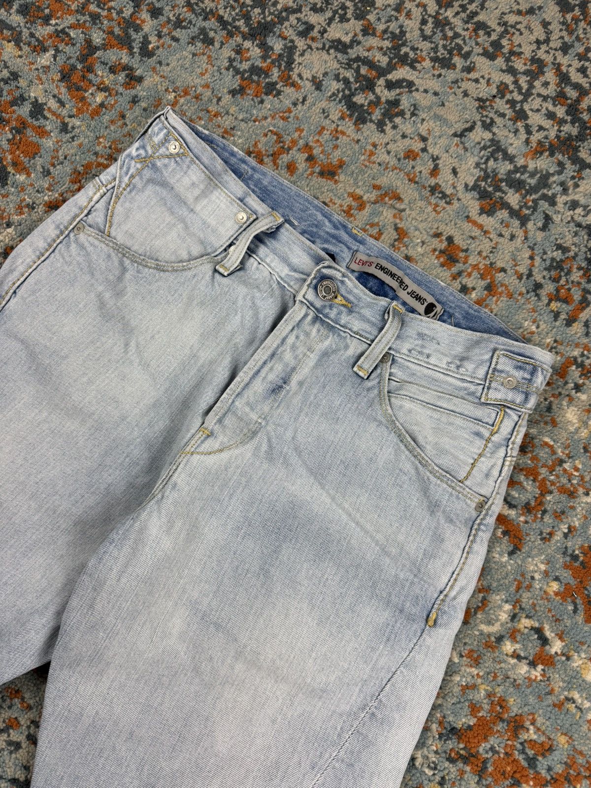 Levi's Vintage 2000s Levis Engineered jeans twisted shorts washed Size US 28 / EU 44 - 6 Thumbnail