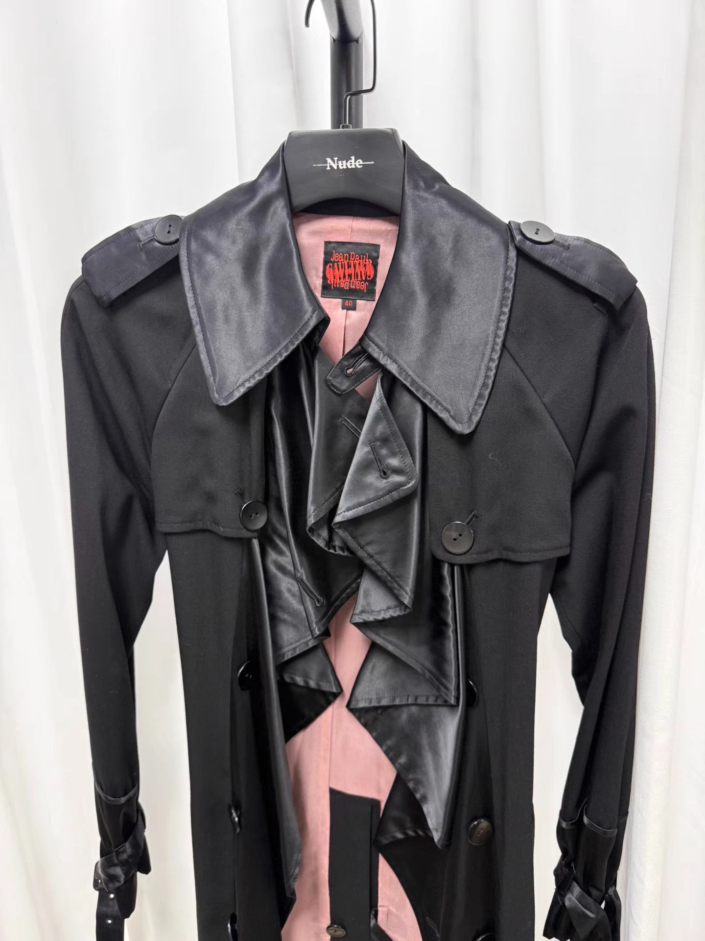 Jean Paul Gaultier Jean Paul Gaultier Silk Ruffle Panel Coat K20 Size S / US 4 / IT 40 - 2 Thumbnail