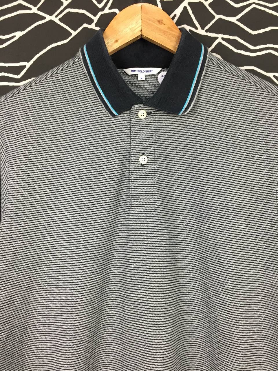 Japanese Brand × Uniqlo Uniqlo Casual Essential Striped Twin Tipped Polo Tee Size US M / EU 48-50 / 2 - 3 Thumbnail