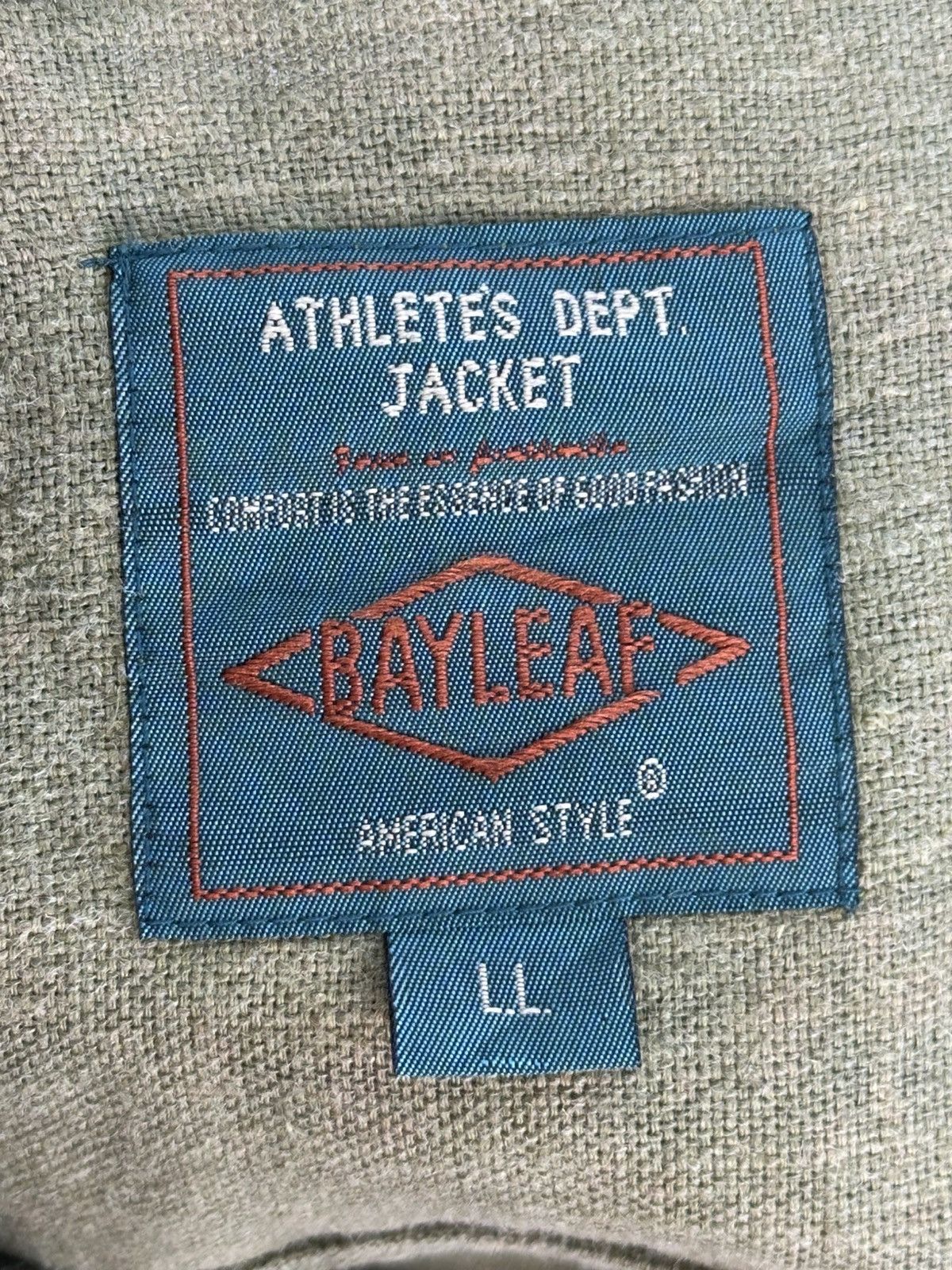Japanese Brand Bayleaf Athlete Dept Hemp Fabric Chore Jacket Size US XXL / EU 58 / 5 - 11 Thumbnail