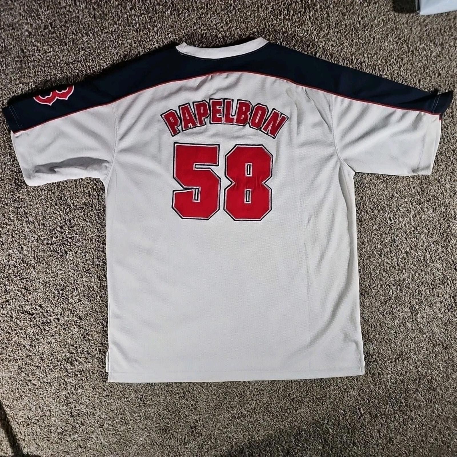 Taylor Stitch Stitches Boston Red Sox L Jersey Shirt #58 Papelbon Size US L / EU 52-54 / 3 - 9 Thumbnail