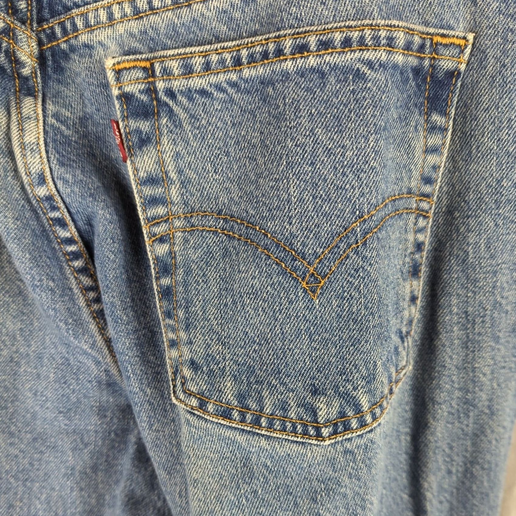 Levi's Levi's 550 Jeans Women Size 16 M High Rise Tapered Relaxed Fit Mom Jeans Blue 100% Cotton Denim Beige? Size 38" / US 16 / IT 52 - 5 Thumbnail